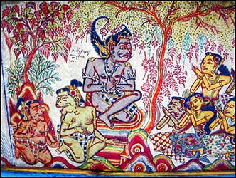 Painting depicting the life of the Buddhist hero Satusoma