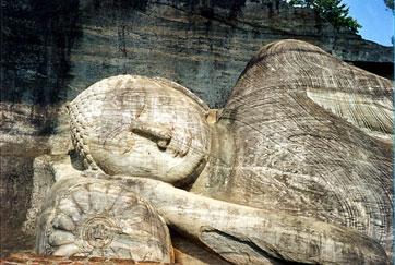 Buddha in the lion posture (sihasana)